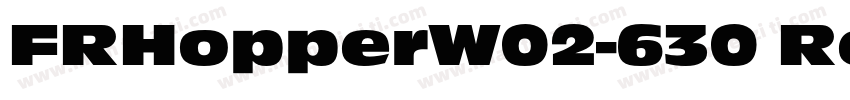 FRHopperW02-630 Regu字体转换